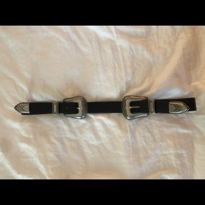 TopShop Double Buckle Western Belt M/L